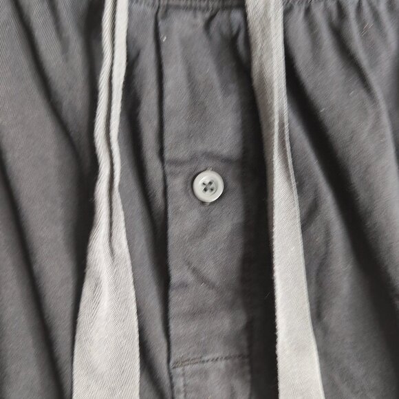 David Archy Men's Black Straight Leg Pants Elastic Waist/Drawstrings, Size L - Picture 4 of 8